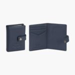 Aeronautica Militaite AM-260 Mag Wallet Δερμάτινο Πορτοφόλι  Καρτών RFID Μπλέ - Image 4