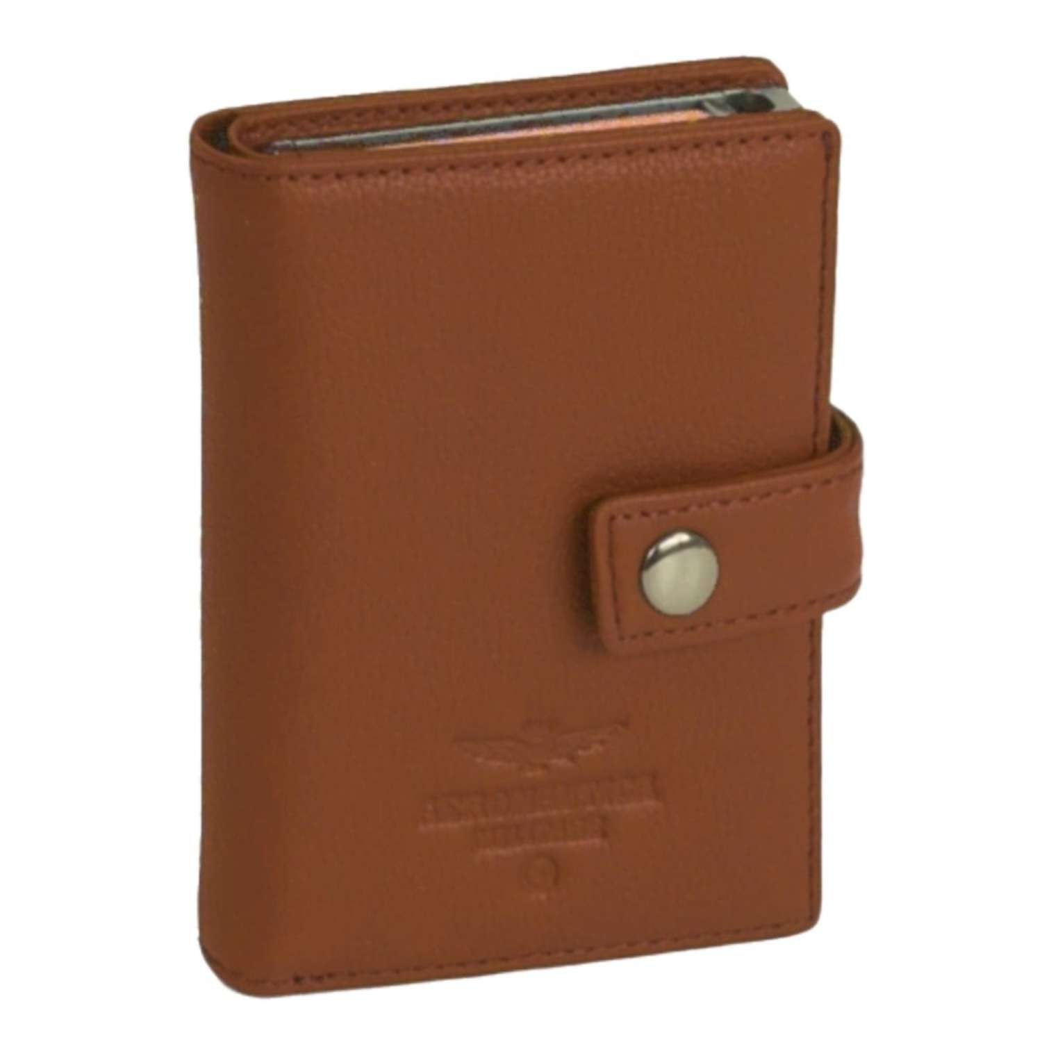 M-260-4 Aeronautica Militaite AM-260 Mag Wallet Δερμάτινο Πορτοφόλι Καρτών RFID Ταμπά - Image 1
