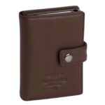 Aeronautica Militaite AM-260 Mag Wallet Δερμάτινο Πορτοφόλι  Καρτών RFID Καφέ