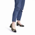 Piccadilly 2570728-2 Ανατομικές Γόβες Λαδί - Μαύρες - Image 5