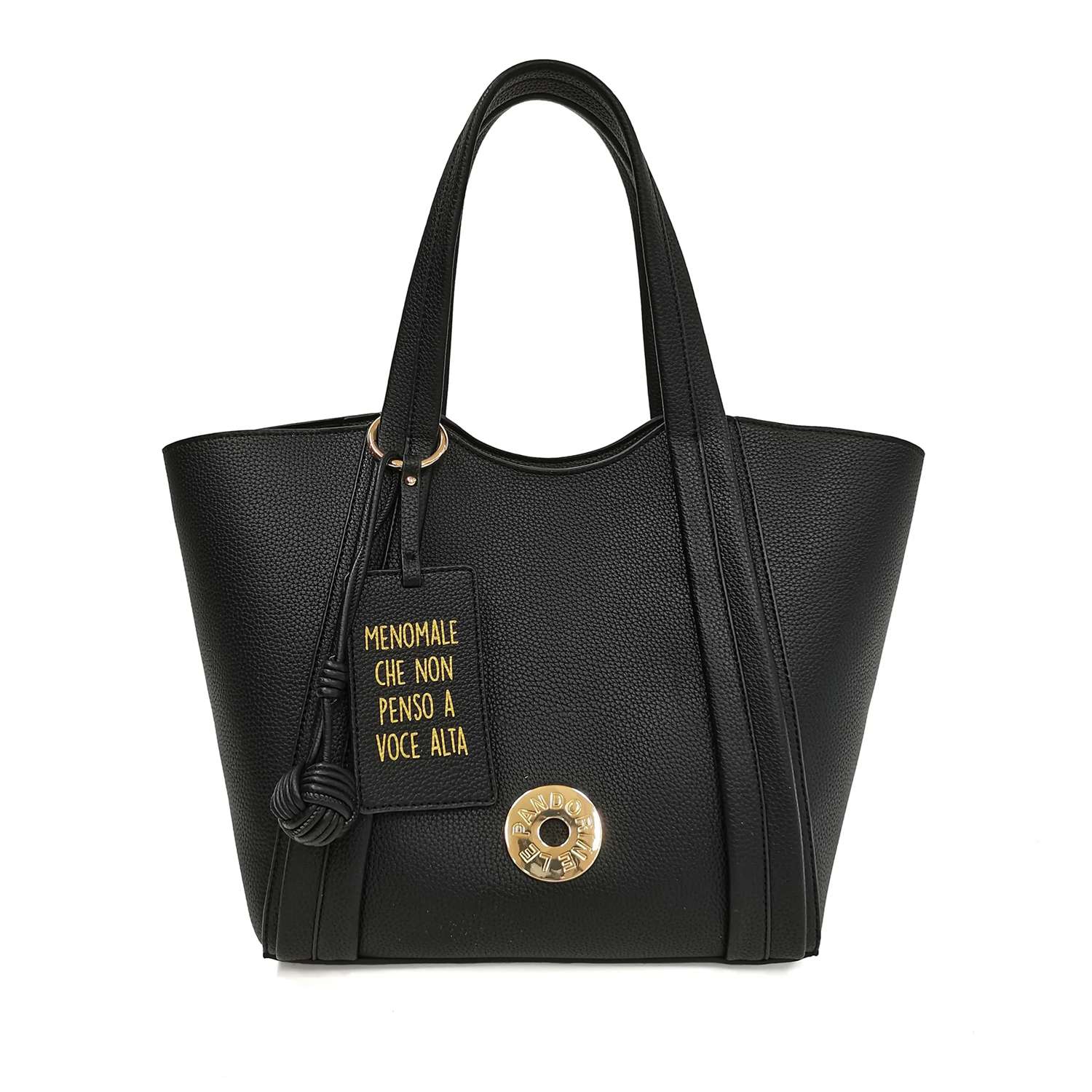 gerakitis-LE PANDORINE-255B575-9 Γυναικεία Τσάντα ώμου Le Pandorine Vicky shopping bag 255B575-99 Black - Image 1