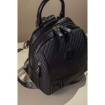 Μεσαίο Backpack με πολλά τσεπάκια και υφή ψάθας Fragola FE252 - Image 5