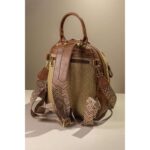 Μεσαίο Backpack με πολλά τσεπάκια και υφή ψάθας Fragola FE252 - Image 3