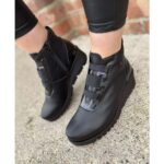 Pepe Saenz Δερμάτινα Γυναικεία Μποτάκια 20869 Μαύρα - Image 6