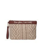 Γυναικείος Φάκελος Le Pandorine Giullia Clutch Bag 2620B29-01 Natural