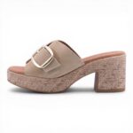 Eva Frutos Γυναικεία Δερμάτινα Mules  6711 Beige - Image 2