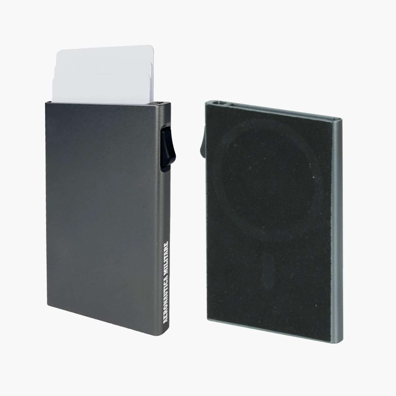 gerakitis-AM-261-5 Aeronautica Militaite AM-261 Mag-Cardprotector Μαγνητική Θήκη Καρτών RFID Ασημί - Image 1