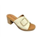 Eva Frutos Γυναικεία Δερμάτινα Mules  6611 Beige