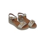 Eva Frutos Γυναικείες Δερμάτινες Πλατφόρμες 6412 Beige - Image 3
