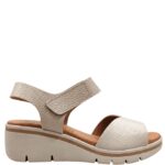 Eva Frutos Γυναικείες Δερμάτινες Πλατφόρμες 6426 Beige - Image 2