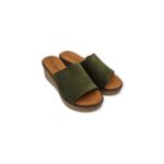 Eva Frutos Γυναικείες Δερμάτινες Πλατφόρμες 6567 Kaki - Image 4
