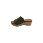 Eva Frutos Γυναικείες Δερμάτινες Πλατφόρμες 6567 Kaki - Image 3