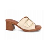 Eva Frutos Γυναικεία Δερμάτινα Mules  6611 Beige - Image 2