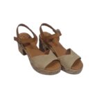 Eva Frutos Γυναικεία Δερμάτινα Πέδιλα 6737 Beige - Image 3