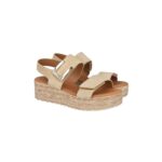 Eva Frutos Γυναικείες Δερμάτινες Πλατφόρμες 724 Beige - Image 2